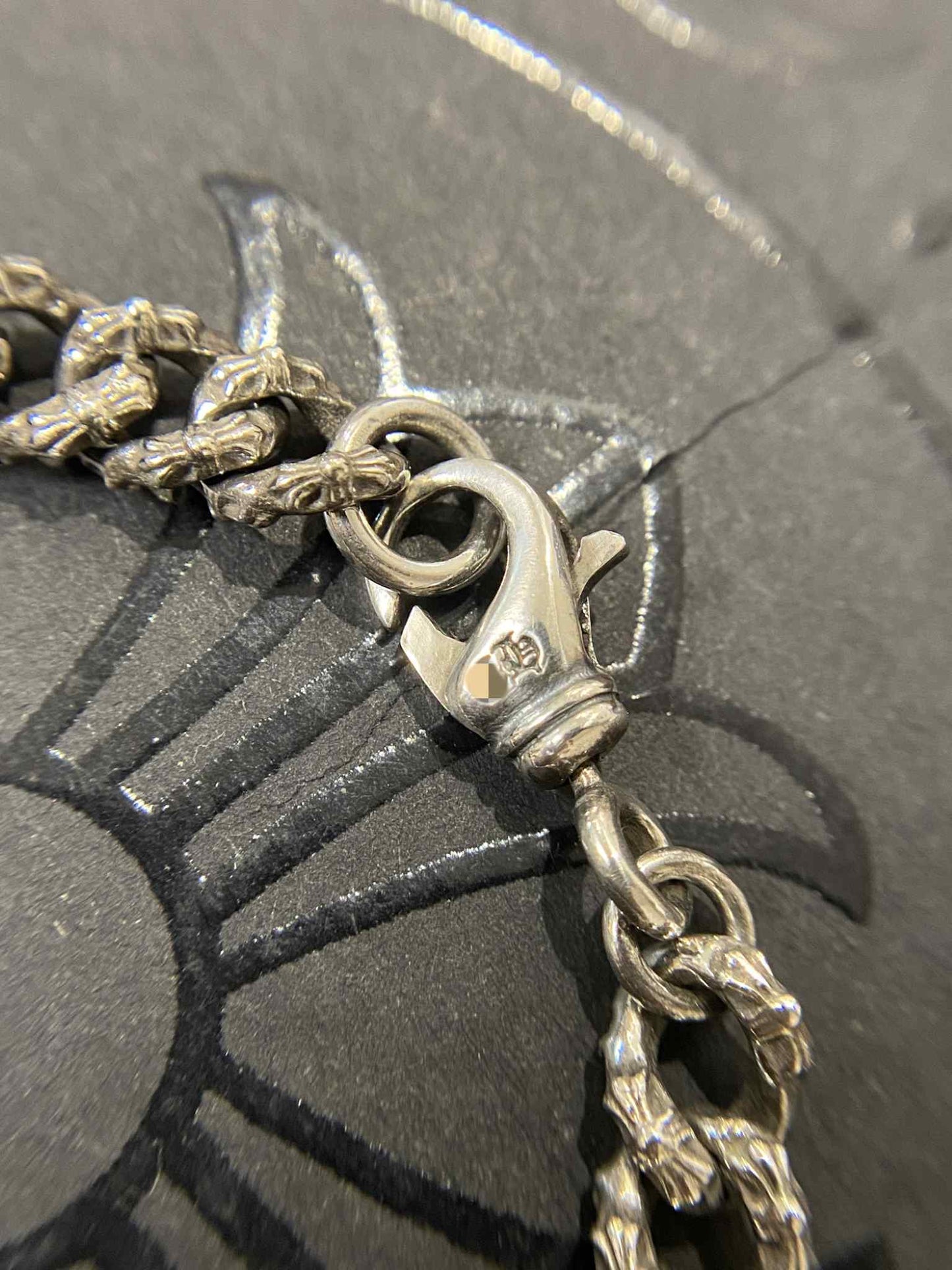 Chrome Hearts Style Cross Cuban Link Bracelet, 925 Silver Punk Statement Chain Bracelets