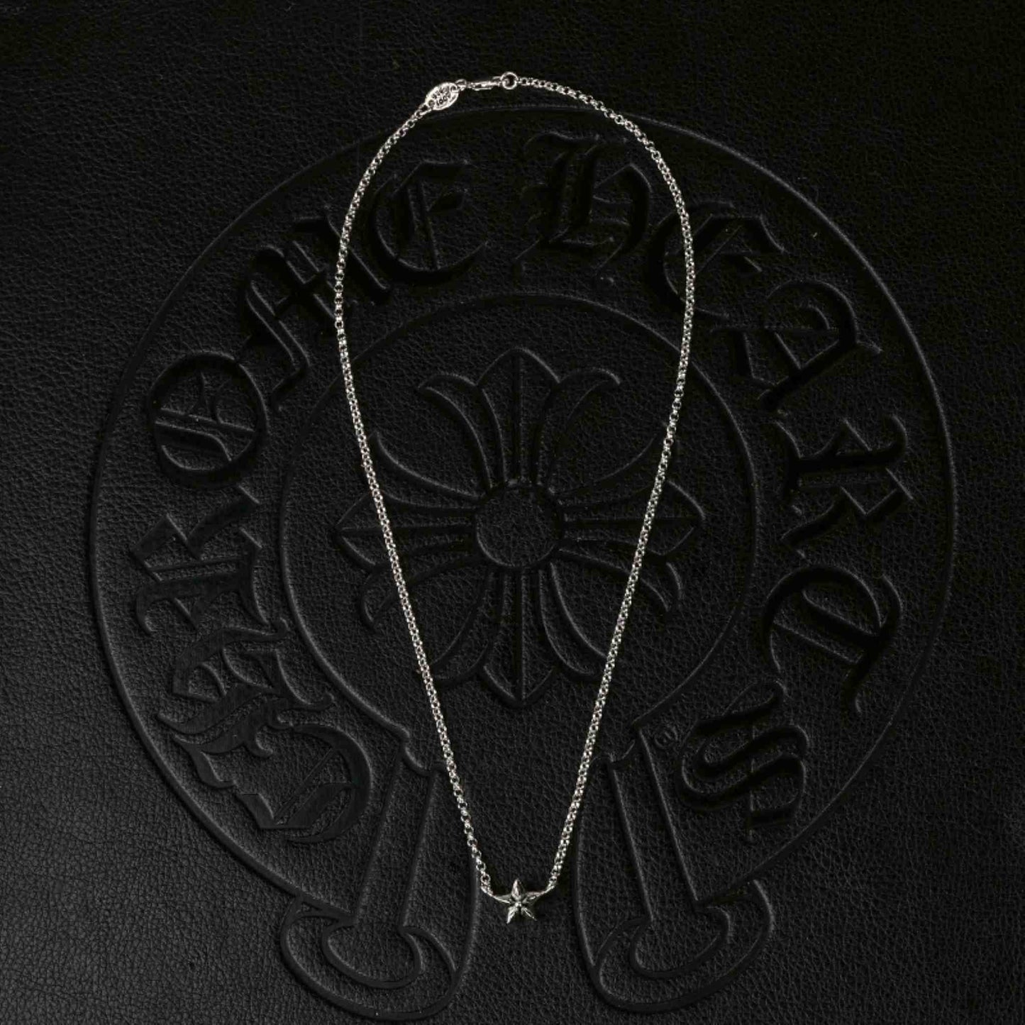 Chrome Hearts Cross, Heart, Star, Foti Skeleton Clavicle Chain Necklace, 925 Silver Statement Necklaces with Charms