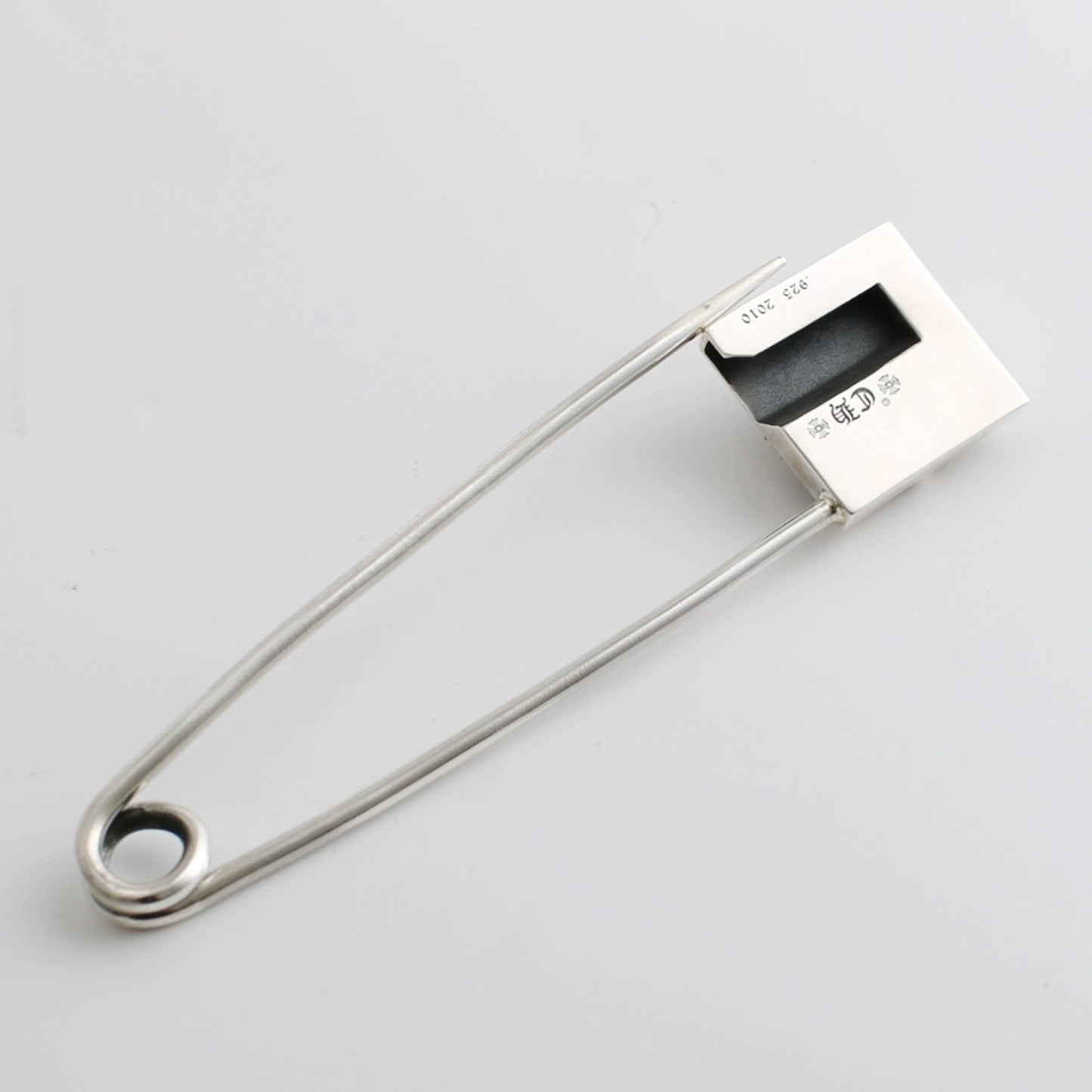 Chrome Hearts Gothic Cross Large Brooch Pin Clip, Punk Statement Sterling Silver Accessories