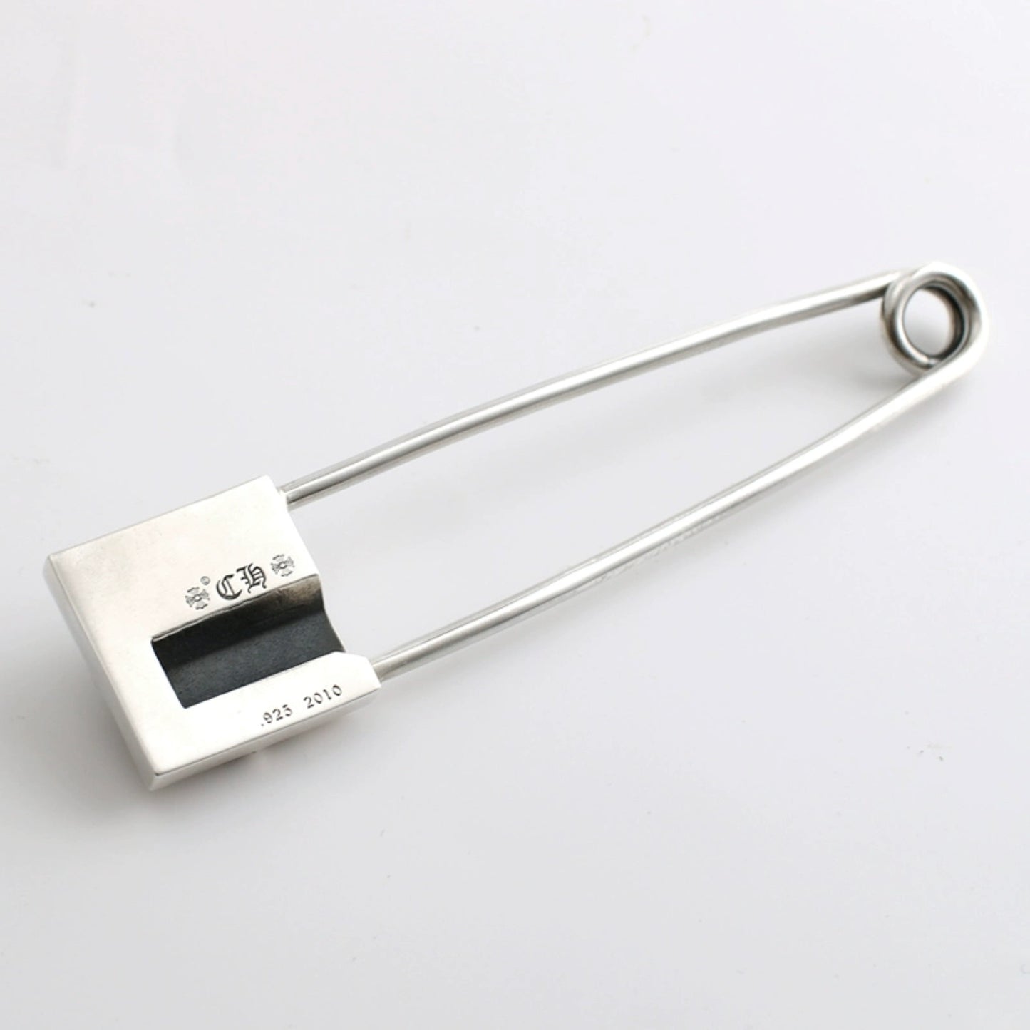 Chrome Hearts Gothic Cross Large Brooch Pin Clip, Punk Statement Sterling Silver Accessories