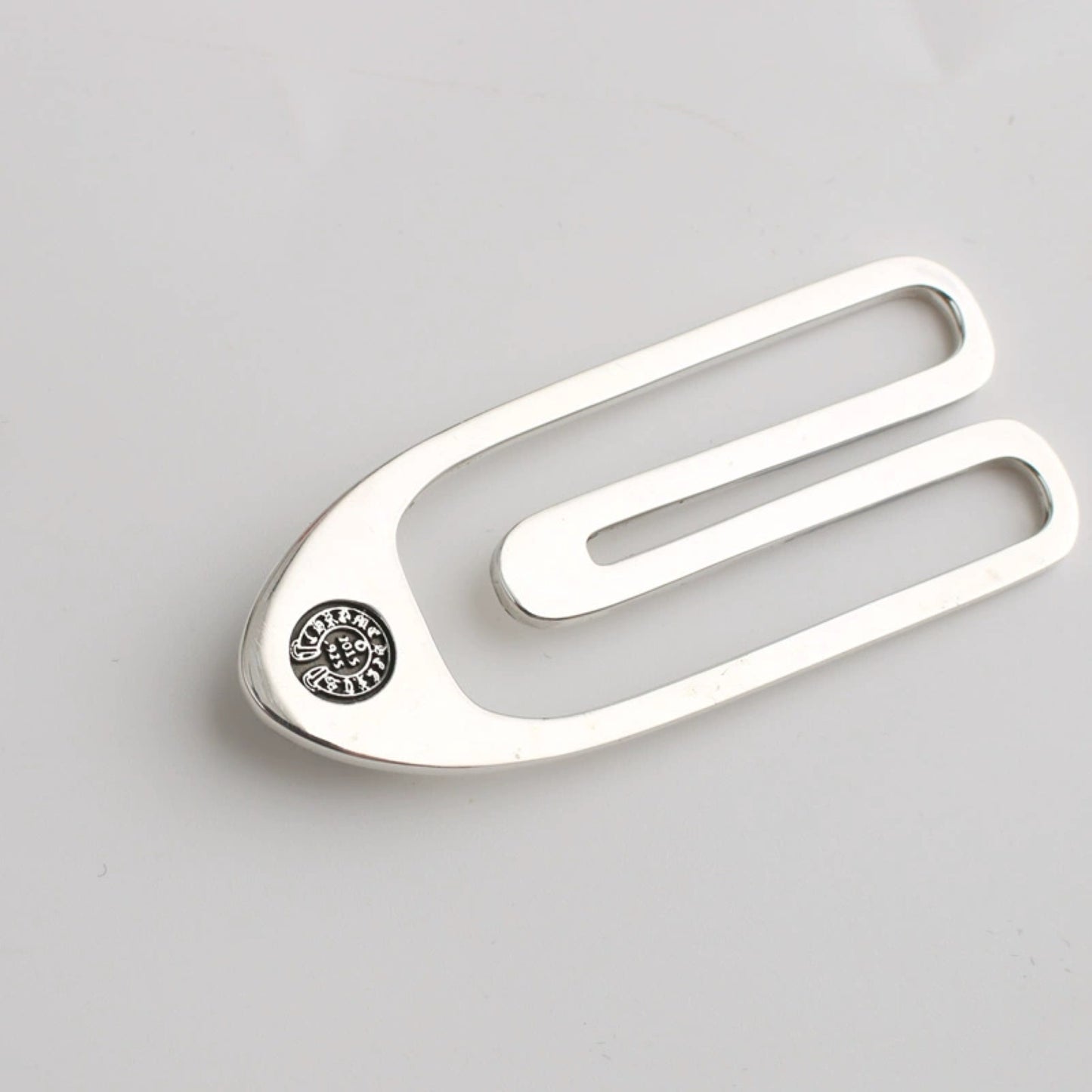 Chrome Hearts Cross Flower Money Clip, Punk Statement Sterling Silver Accessories