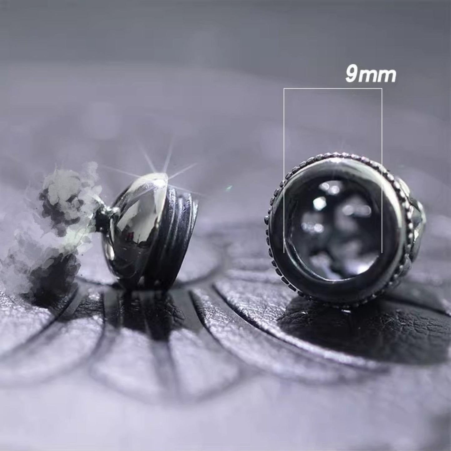 Chrome Hearts Cross & Scout Flower Necklace Pendant, 925 Silver Punk Statement Charm