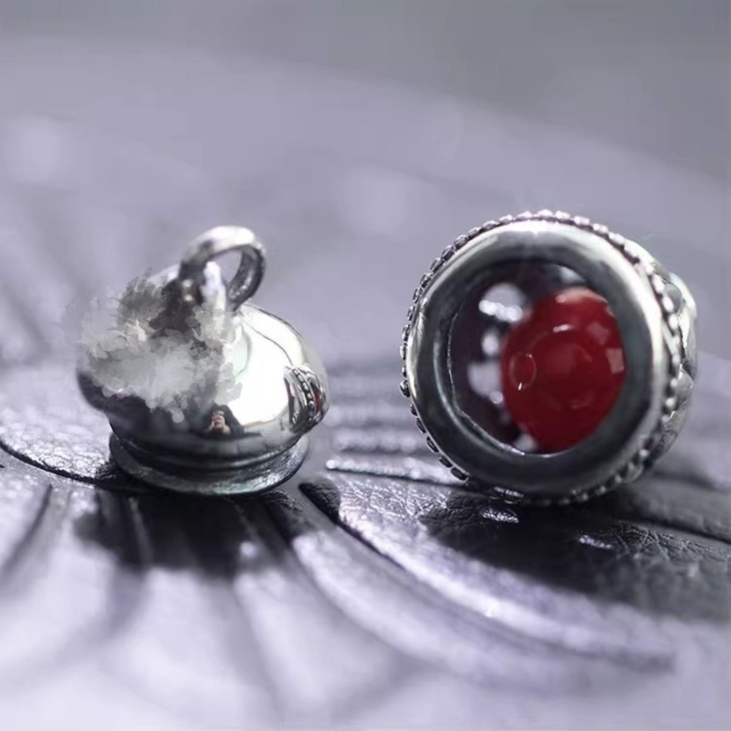 Chrome Hearts Cross & Scout Flower Necklace Pendant, 925 Silver Punk Statement Charm