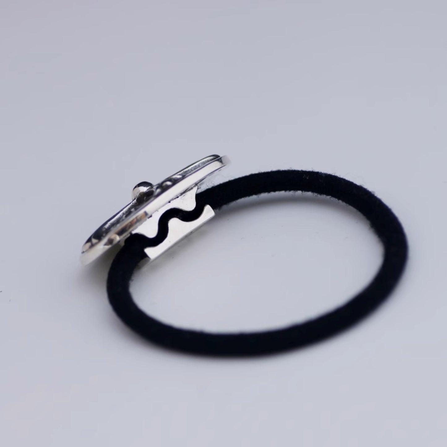 Chrome Hearts Cross & Vine Hair Ties & Bracelets, Sterling Silver Punk Statement Ponytail Holder