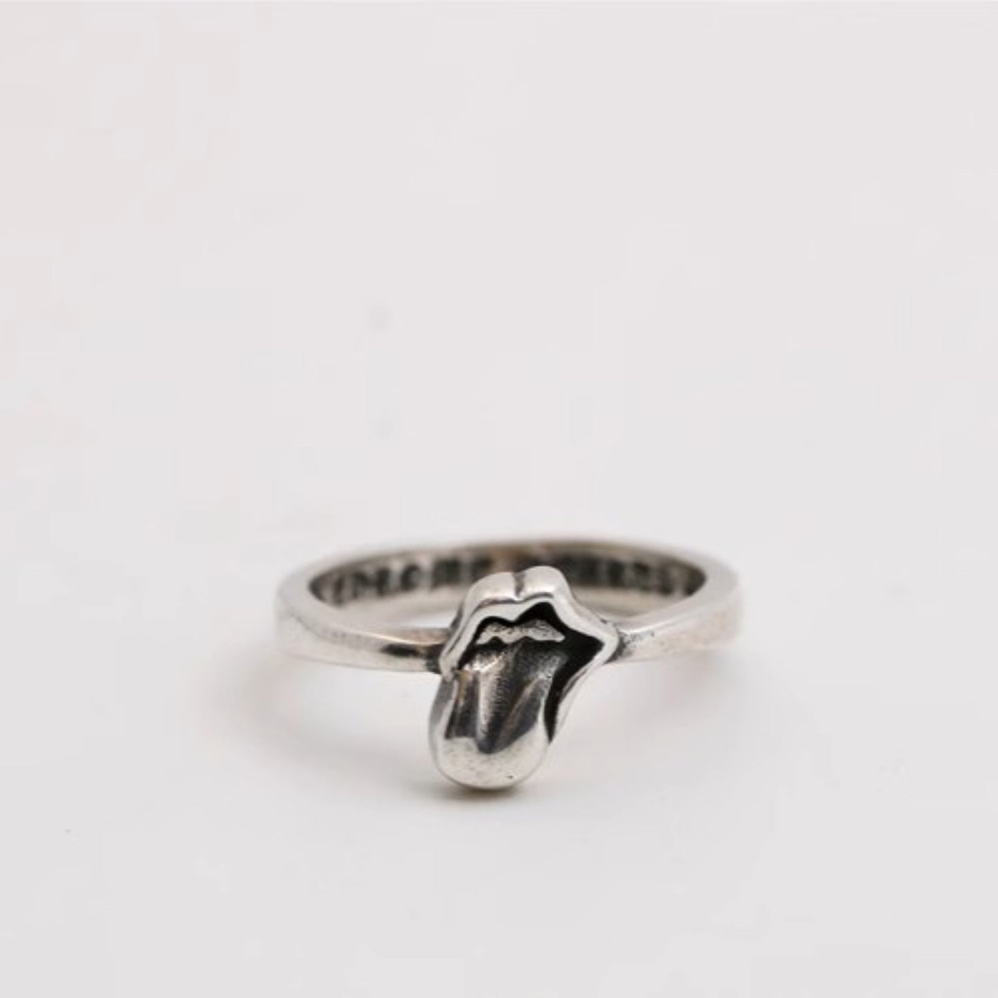 Sterling Silver Gothic Cross Tail Rings, Chrome Hearts Punk Statement Silver Pinky Ring