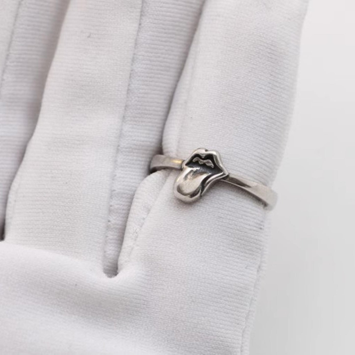 Sterling Silver Gothic Cross Tail Rings, Chrome Hearts Punk Statement Silver Pinky Ring