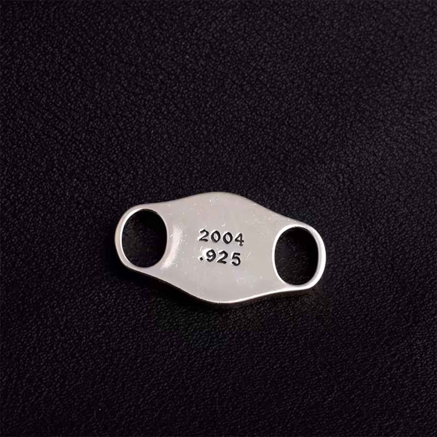 Chrome Hearts Gothic Cross Shoelace Buckle, Punk Statement Sterling Silver Accessory