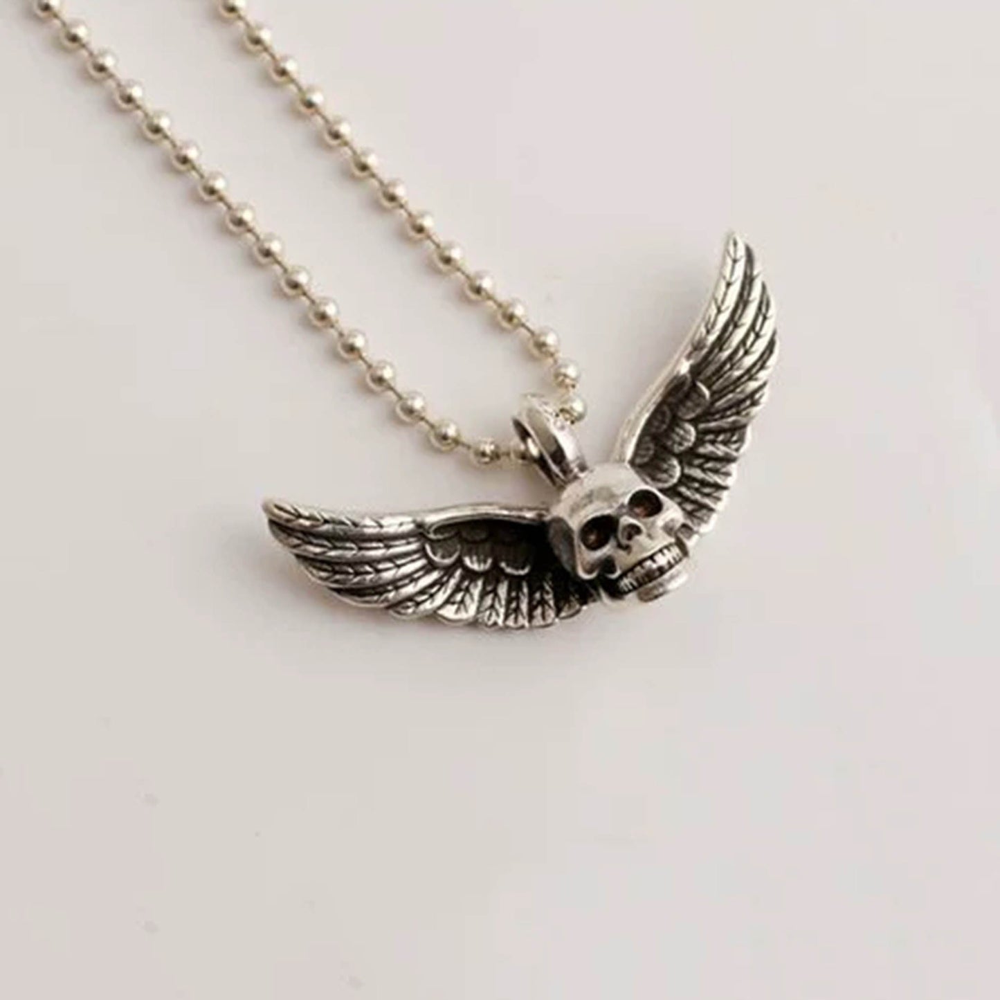 Chrome Hearts FOTI Skeleton Soldiers Pendant, Sterling Silver Statement Gothic Charm for Necklaces