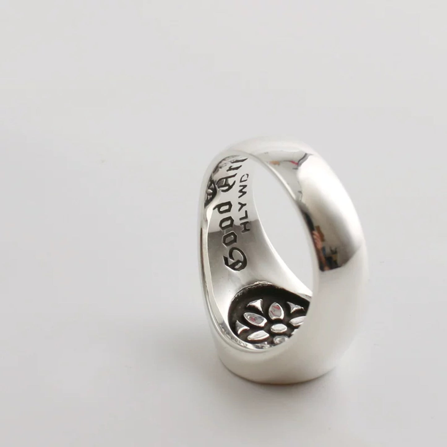 Good Art Gothic Skull Signet Ring, GA Sterling Silver Punk Statement Ring