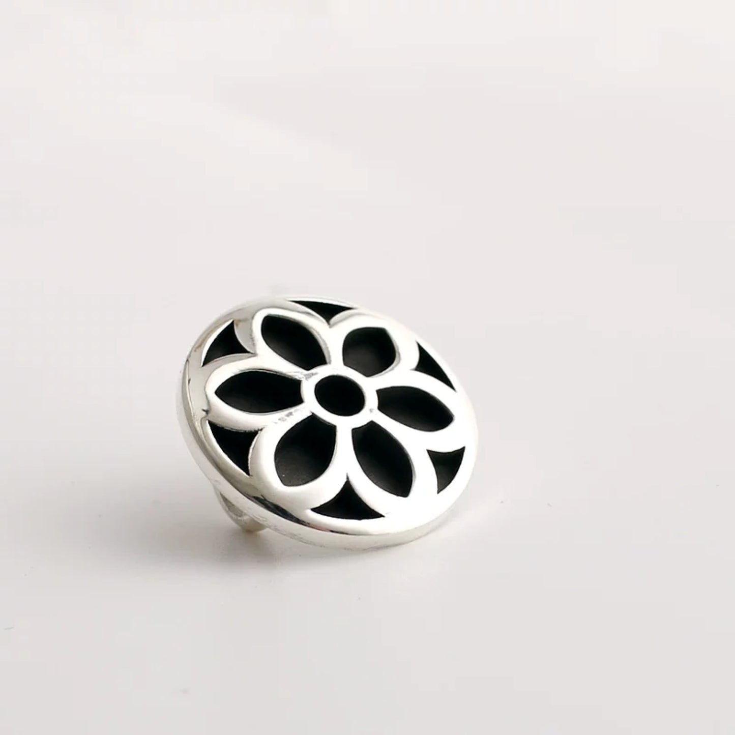 Good Art HLYWD Cherry Blossom Silver Shoelace Buckle, GA Punk Statement Accessory Buckle