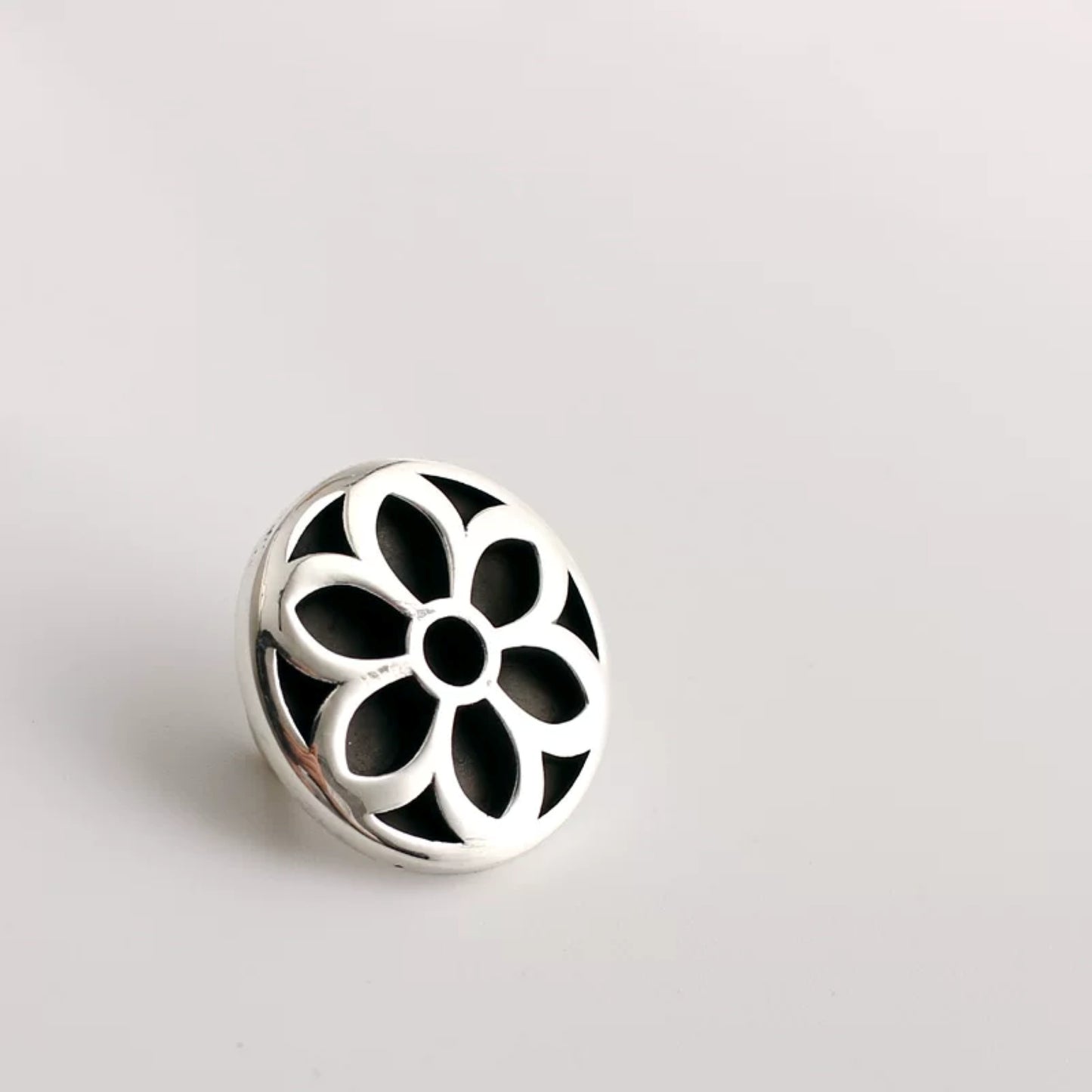 Good Art HLYWD Cherry Blossom Silver Shoelace Buckle, GA Punk Statement Accessory Buckle