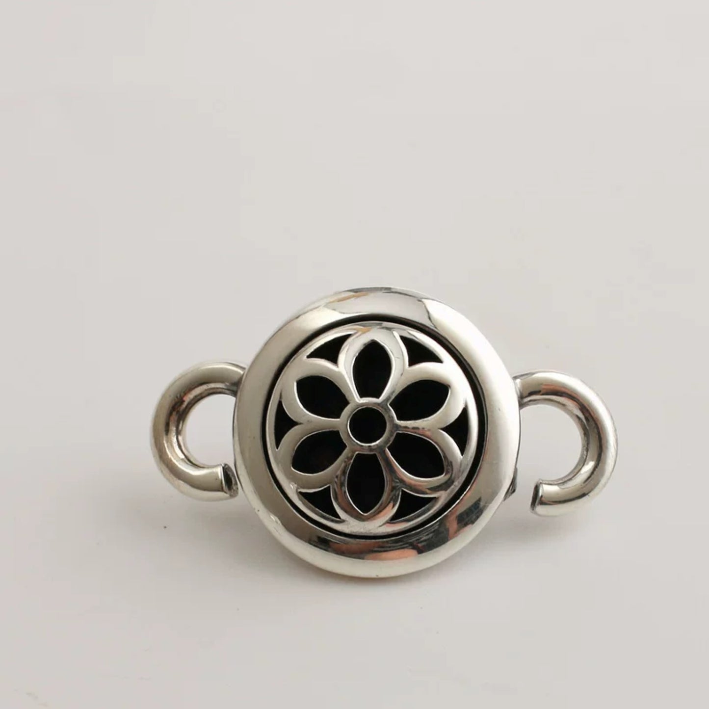 GA HLYWD Cherry Blossom Silver Shoelace Buckle, Good Art Punk Statement Accessory Buckle