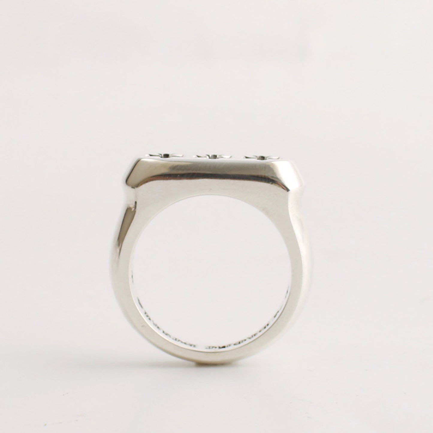 Sterling Silver Gothic Cross Ring, Chrome Hearts Punk Statement Silver Rings