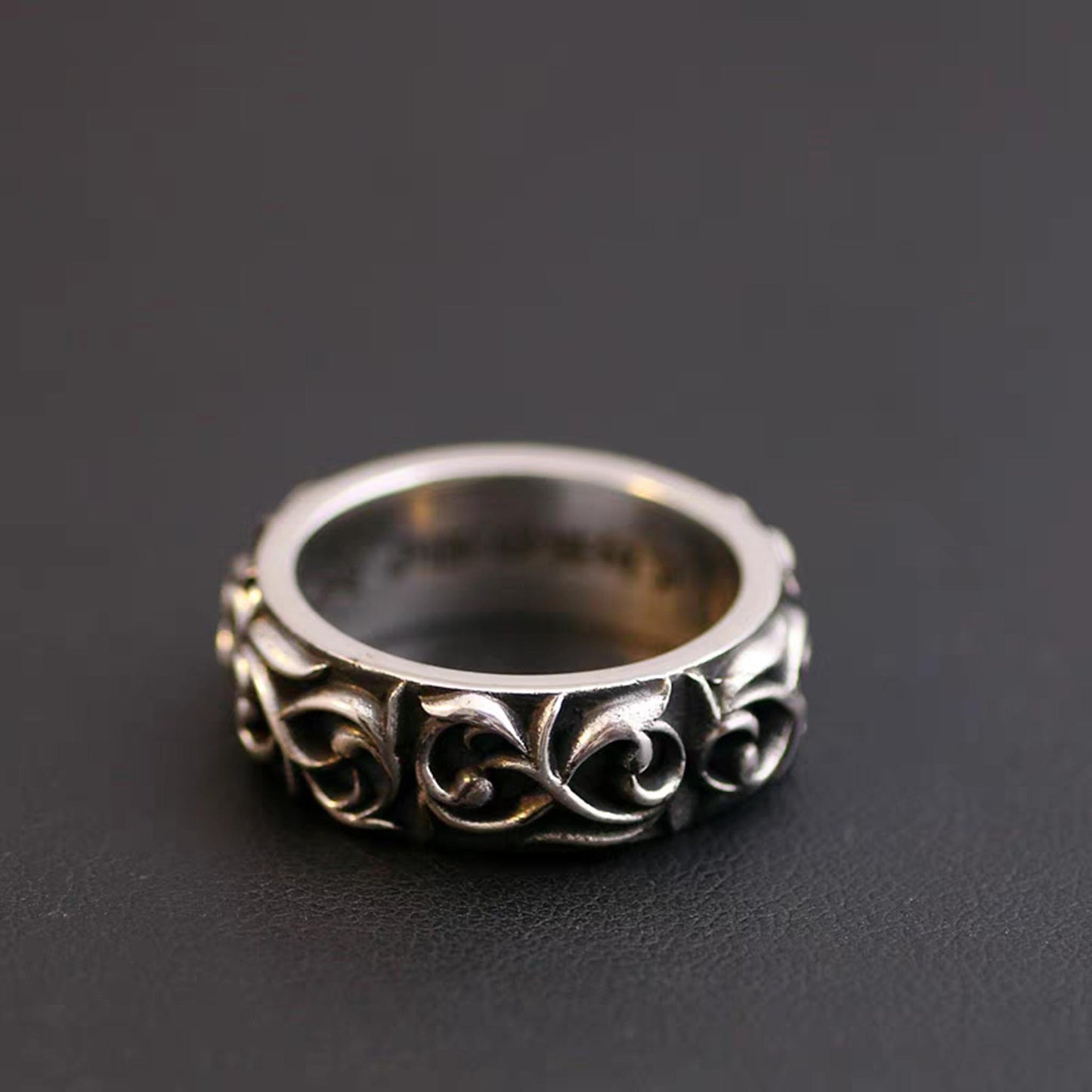 Statement-Ringe aus Sterlingsilber, Ring mit Ewigem Weinreben-Design, Beziehungsringe aus Silber