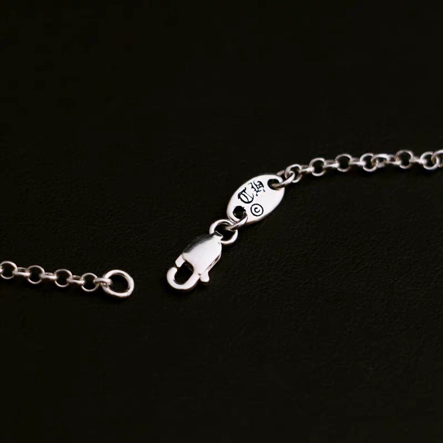 Sterling Silver Necklace, 3mm Silver Rolo Chain Necklace