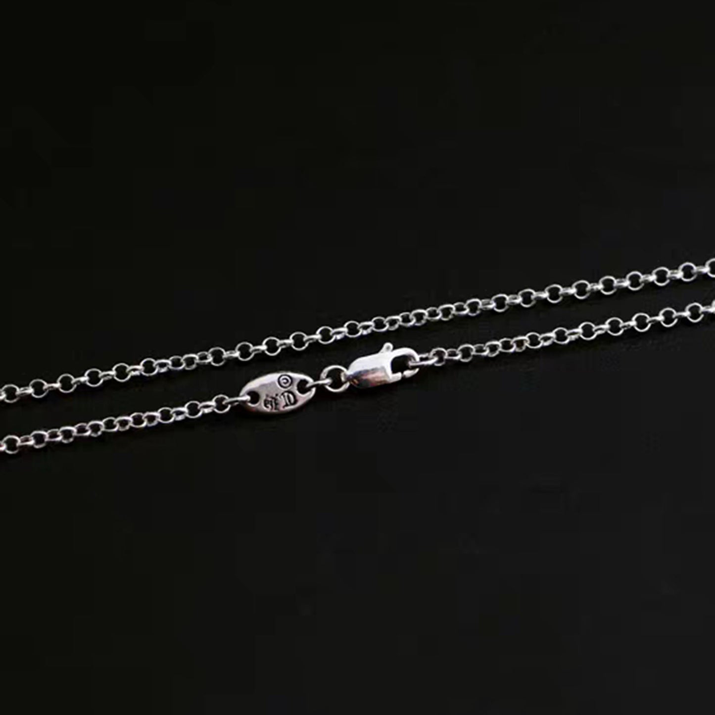 Sterling Silver Necklace, 3mm Silver Rolo Chain Necklace