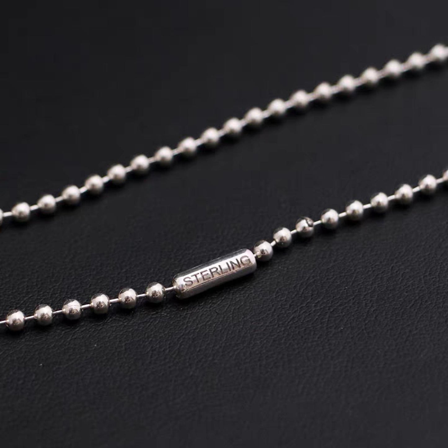 Sterling Silver Necklace, 2.5mm Ball Chain Necklace